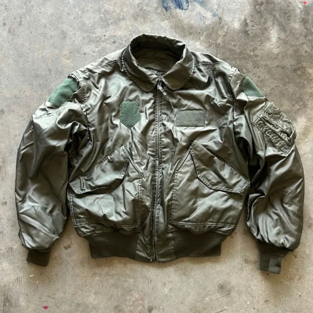 Vintage Military CWU-45/P USAF Flight Bomber Jacket Size Large